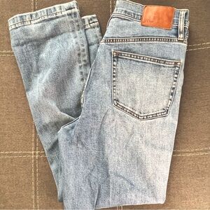 J. CREW Billie Demi Boot Crop blue jeans size 30